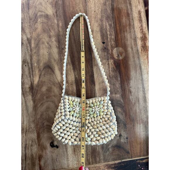 Vintage Beautiful Handmade Sea Shells Mermaid Purse Hand Shoulder Bag - Picture 6 of 8